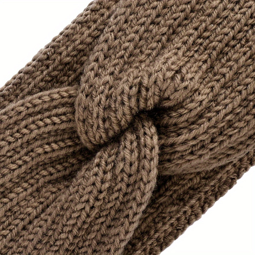 Women’s Cable Knit Winter Headband Set (4 Pieces)