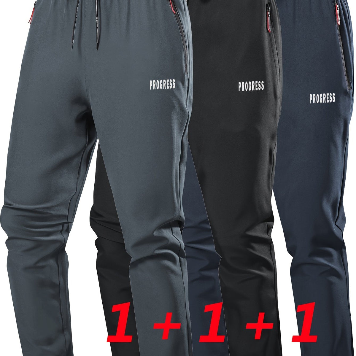 Men’s Quick-Dry Athletic Jogger Pants Set