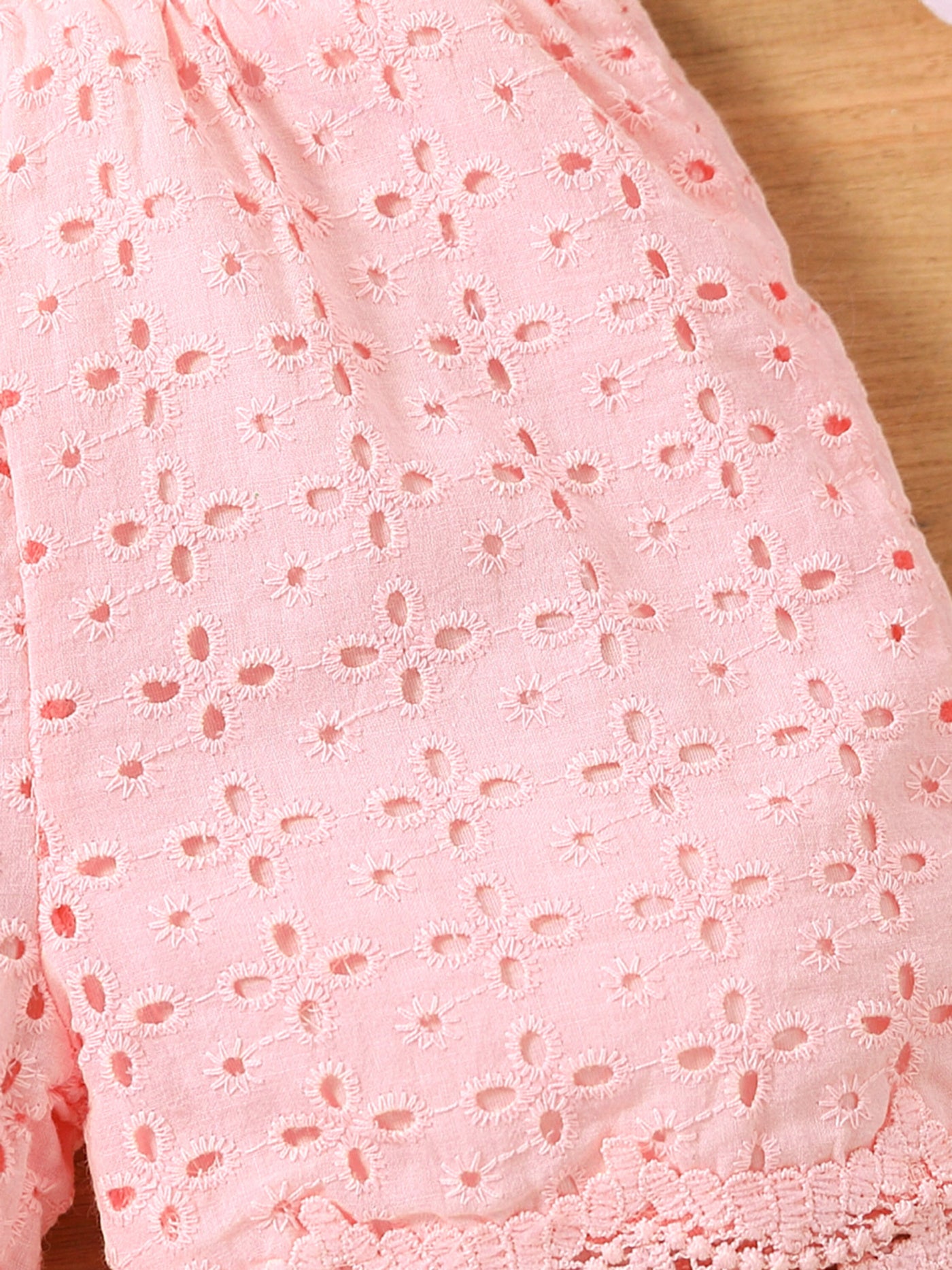 Toddler Lace Elastic Summer Shorts