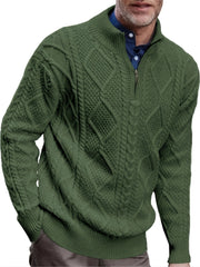 Twist Zip Knit Pullover