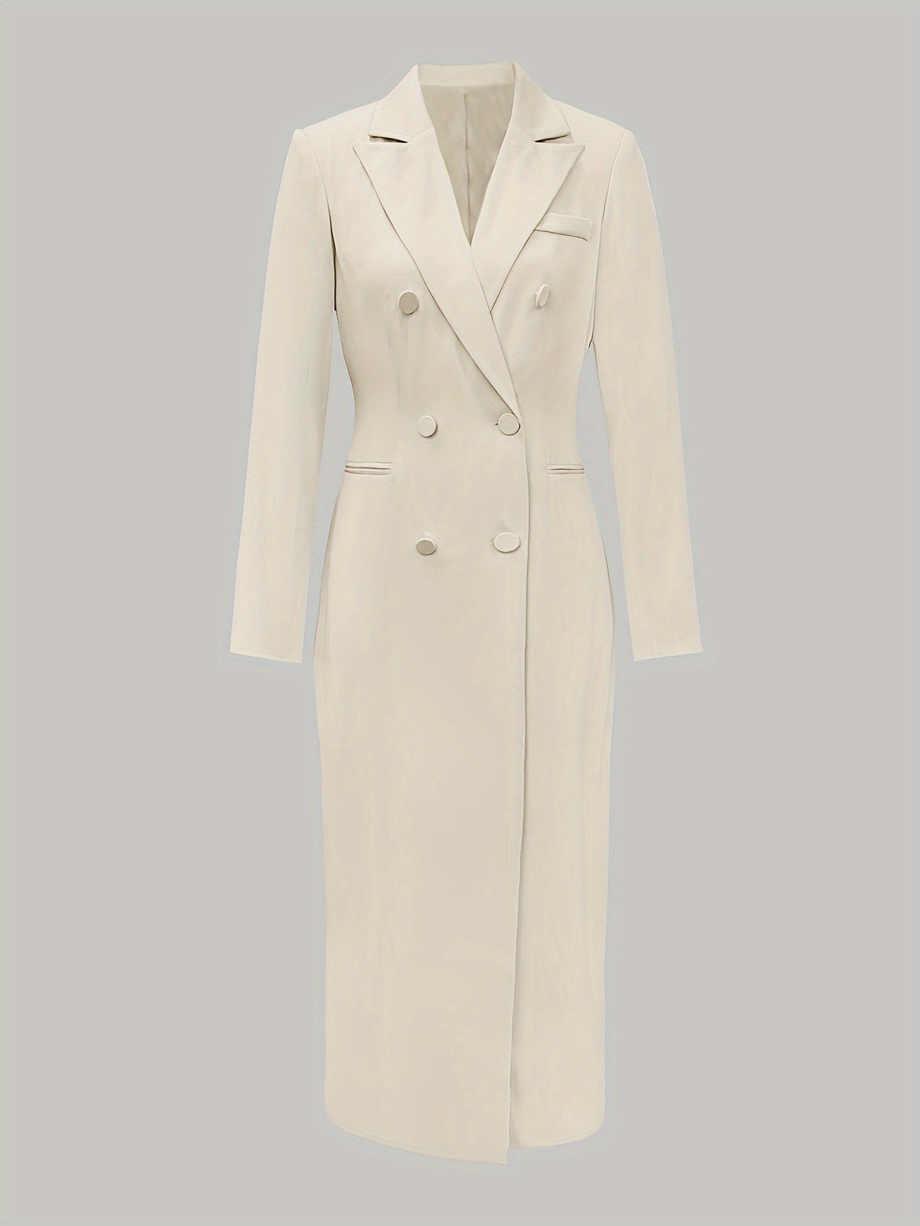 Elegant Extra Long Pea Coat