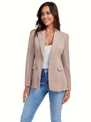 Single Button Office Work Blazer