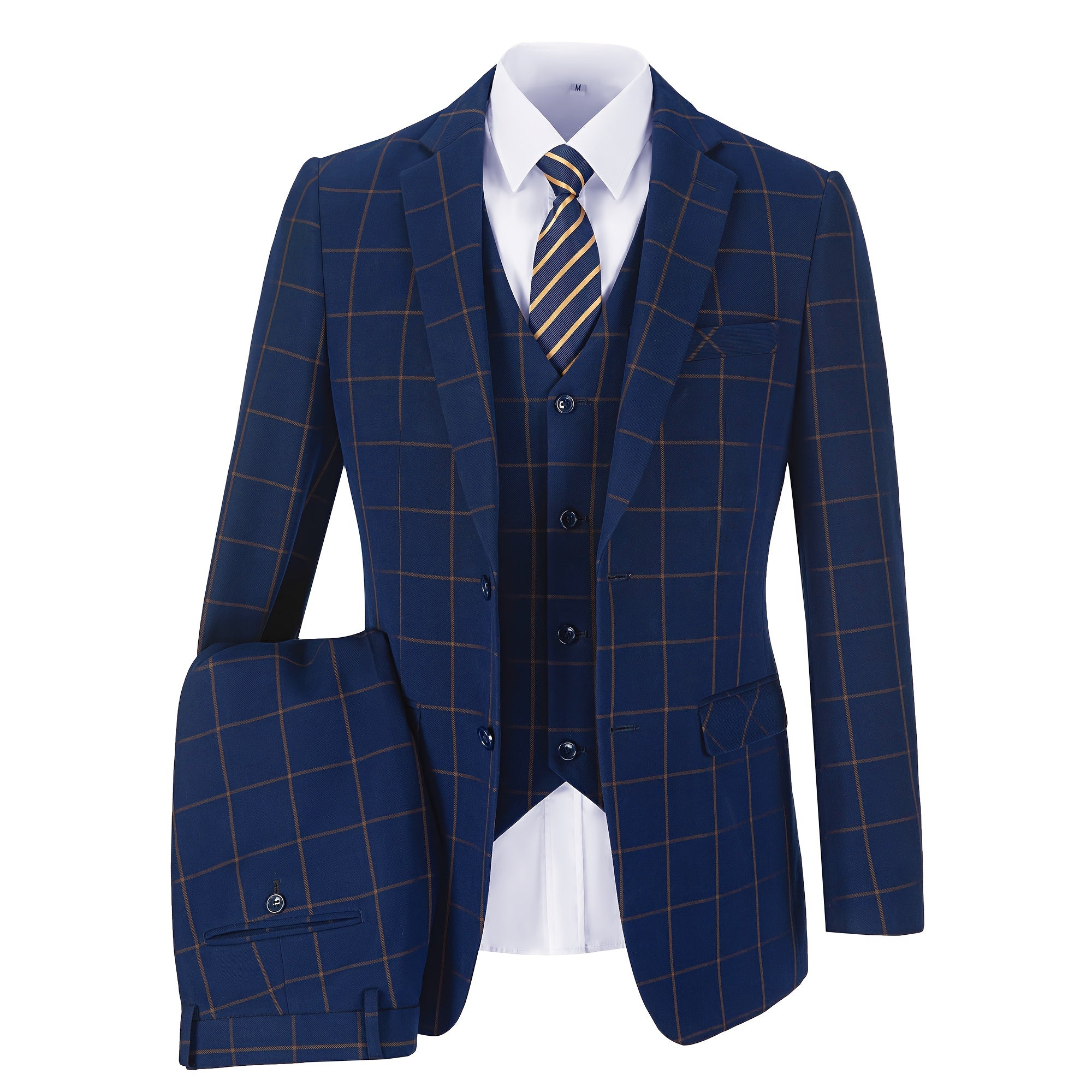 Plaid Double Trio Suit