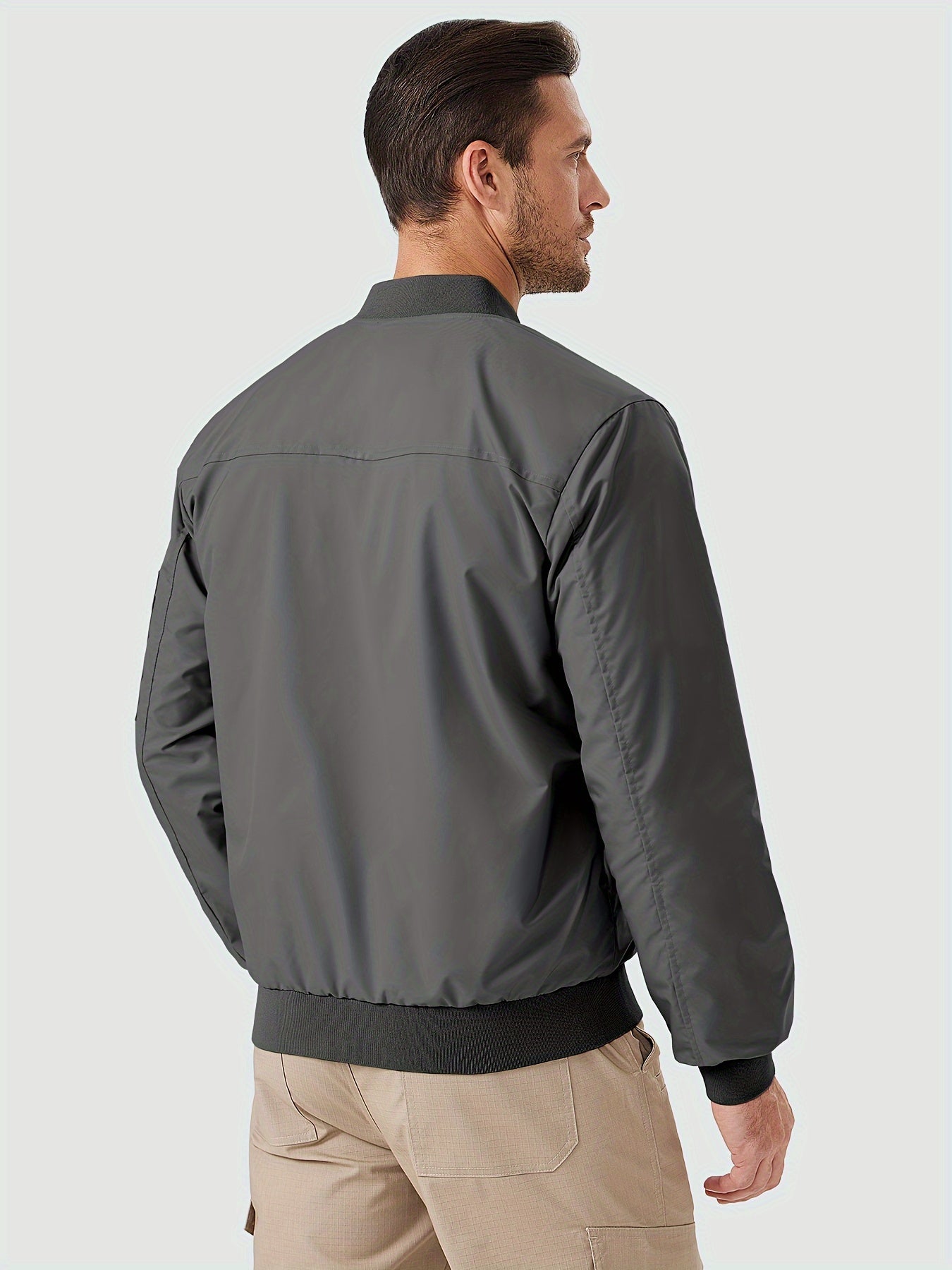 Lightweight Men's Windbreaker Bomber Jacket