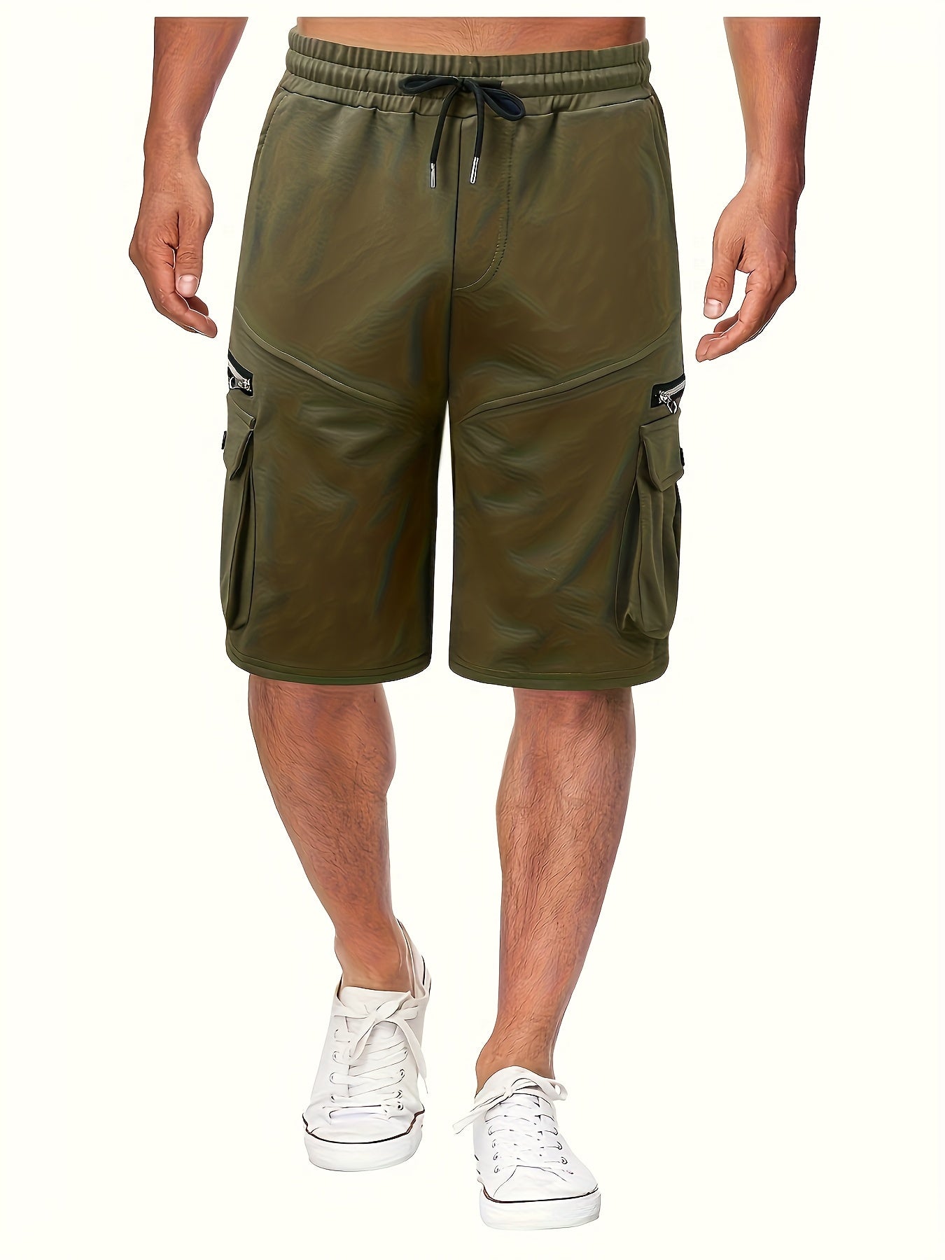 Zip Pocket Cargo Shorts