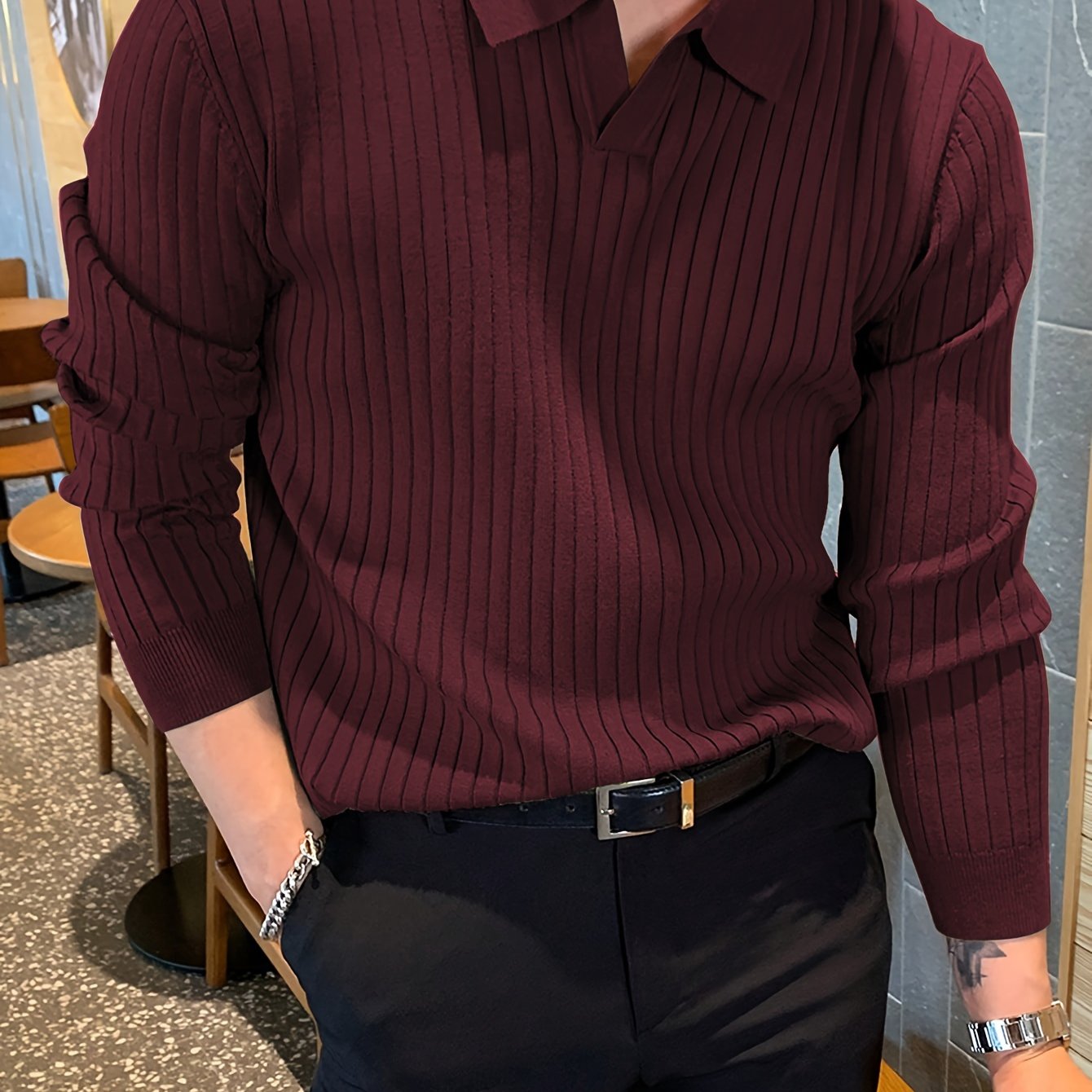 Soft Collar Knit Pullover