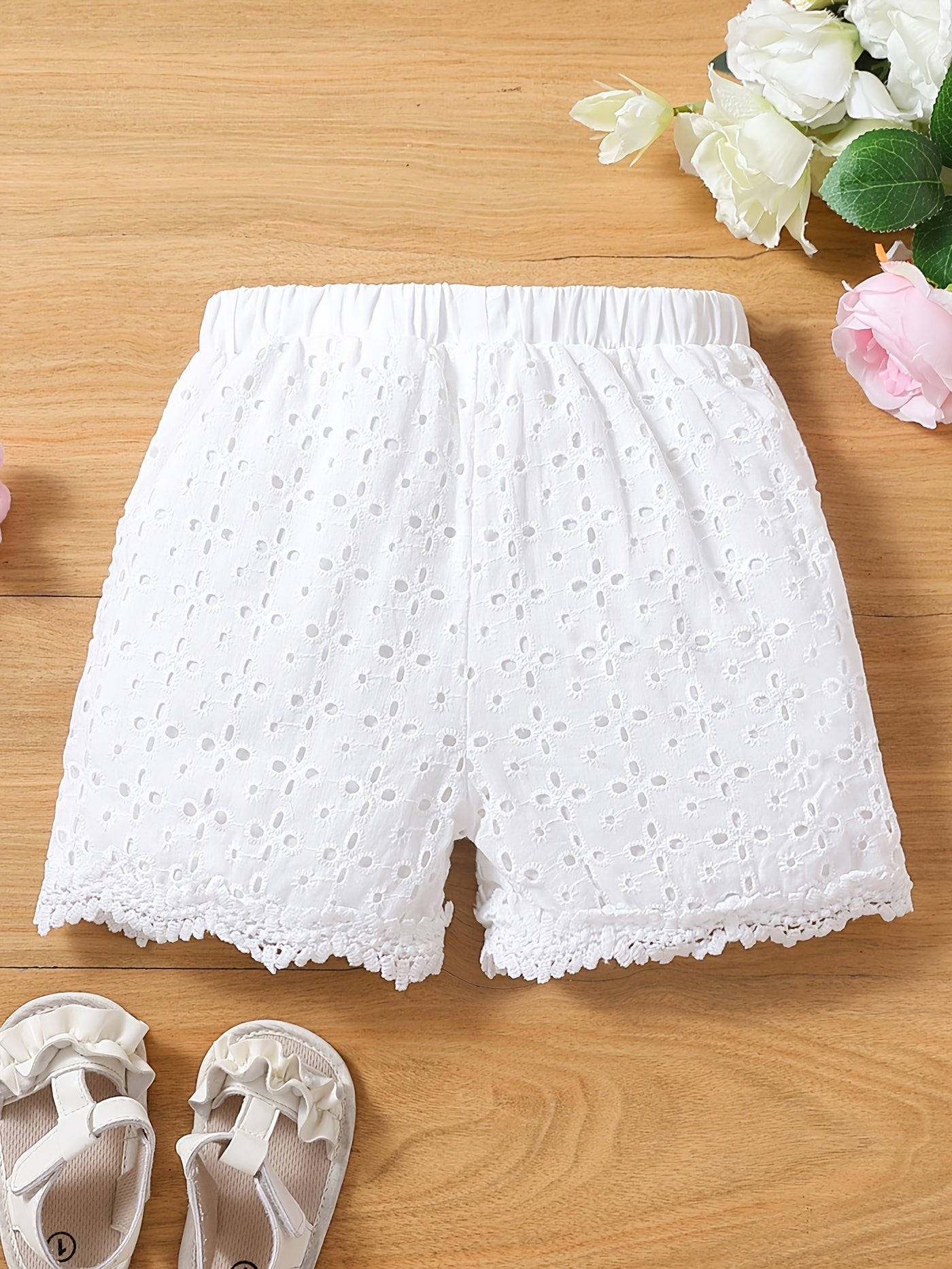 Toddler Lace Elastic Summer Shorts