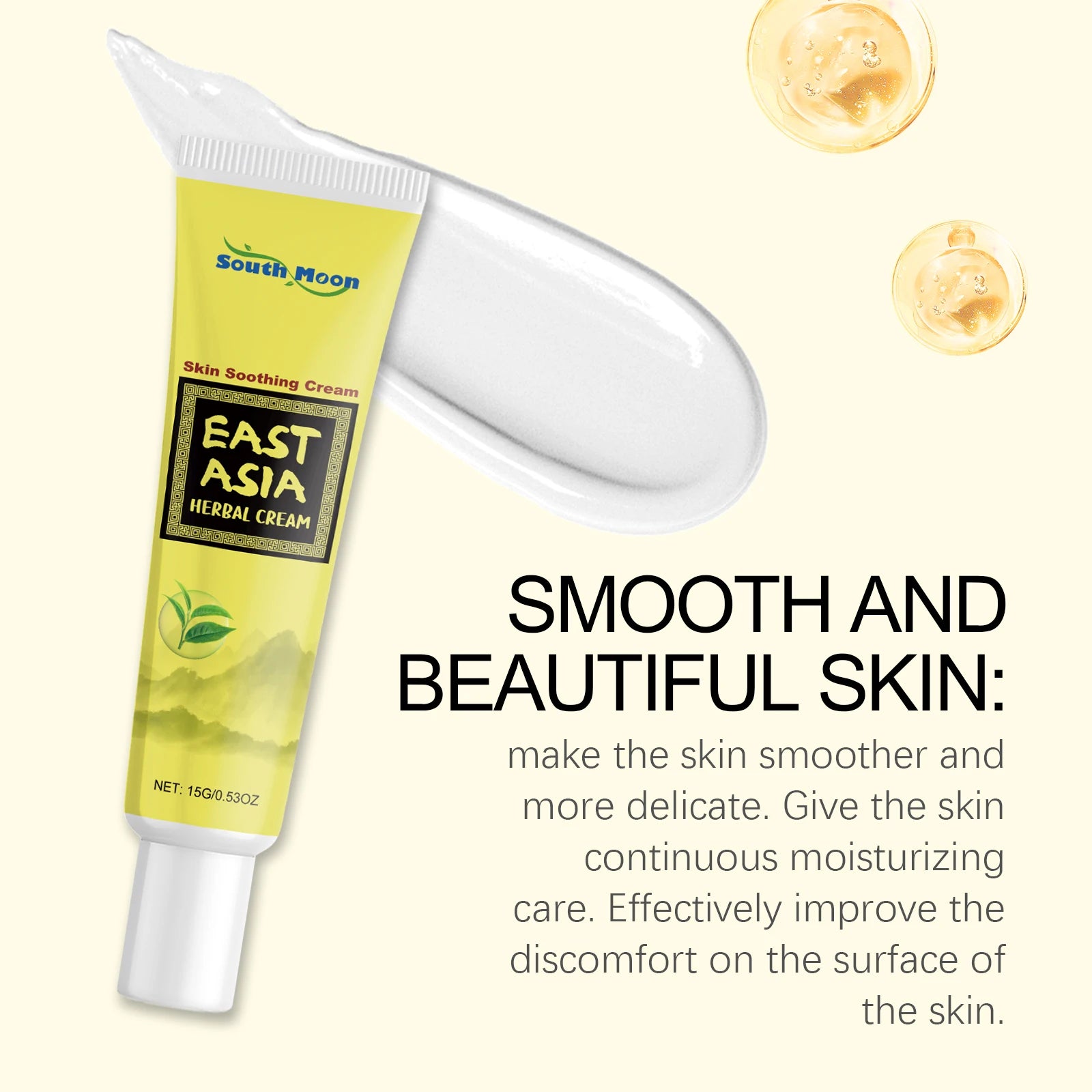 Herbal Facial Moisturizing Cream Hydrating Rich Face Balm Skin Smoothing Daily Gentle Care Intense Moisture Lock Professional Sk