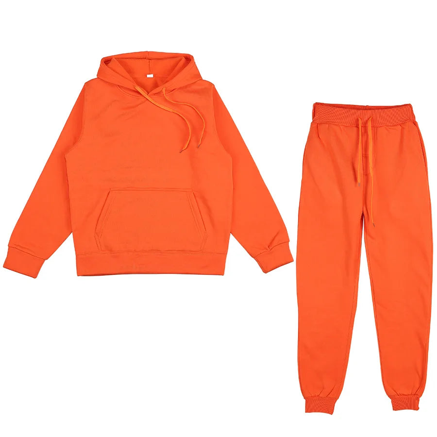 Men's Sports Suits Fashion Tracksuit Women Hoodies + Pants Two Pieces Sets Running Casual Sweatshirts Sweatpants Men's Clothing