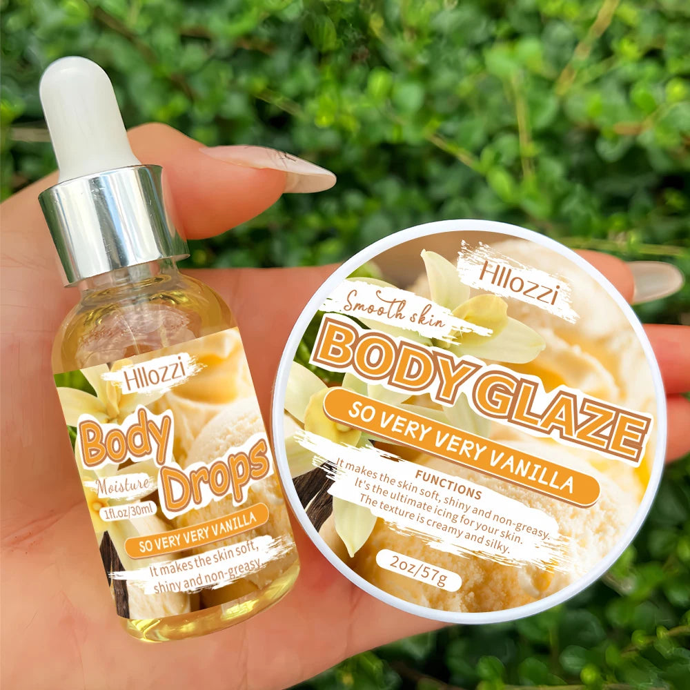 Body Glaze & Body Oil Combination Various Flavors Non-greasy Hydrating and Moisturizing Body Lotion Massage