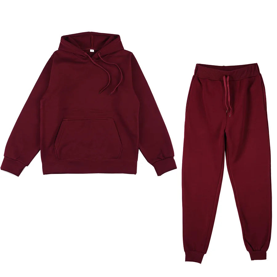 Men's Sports Suits Fashion Tracksuit Women Hoodies + Pants Two Pieces Sets Running Casual Sweatshirts Sweatpants Men's Clothing