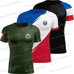 2023 French National Gendarmerie Intervention Group T Shirt France GIGN Outdoor technical Shirts fitness Clothing Training Tops