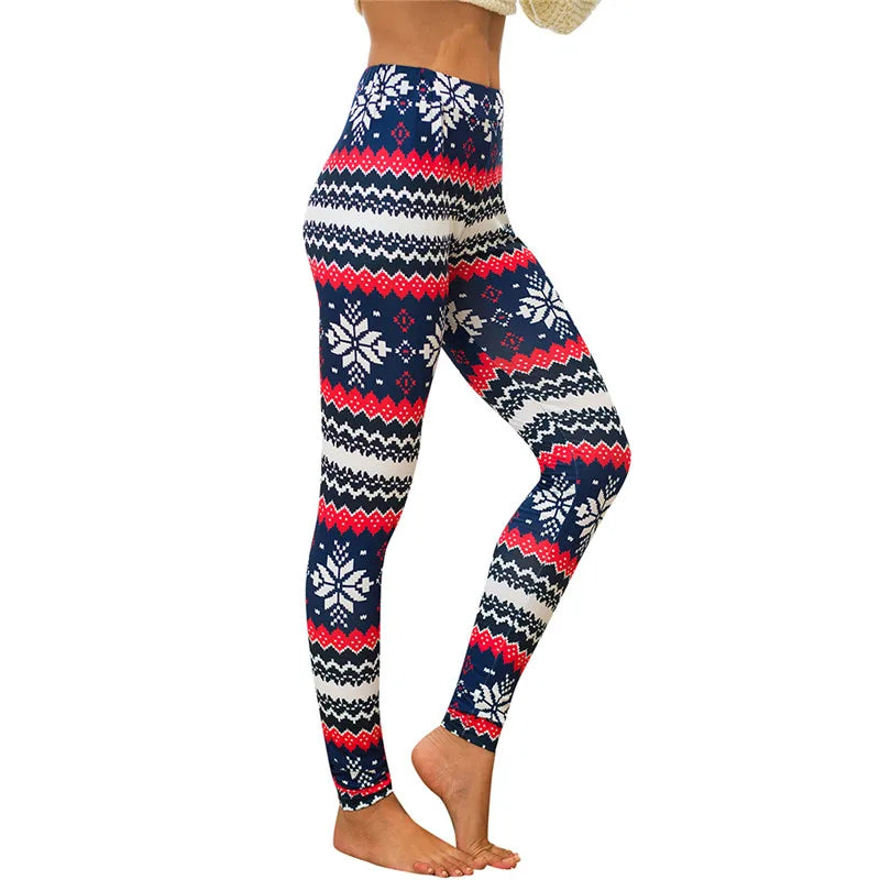 Christmas Leggings  Fashion Milu Deer Printing Festival Ultra Soft Brushed Pants Ankle Length Black Deals