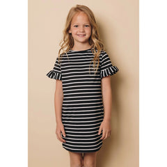 Kids Striped Ruffle Dress – Mommy & Me Style