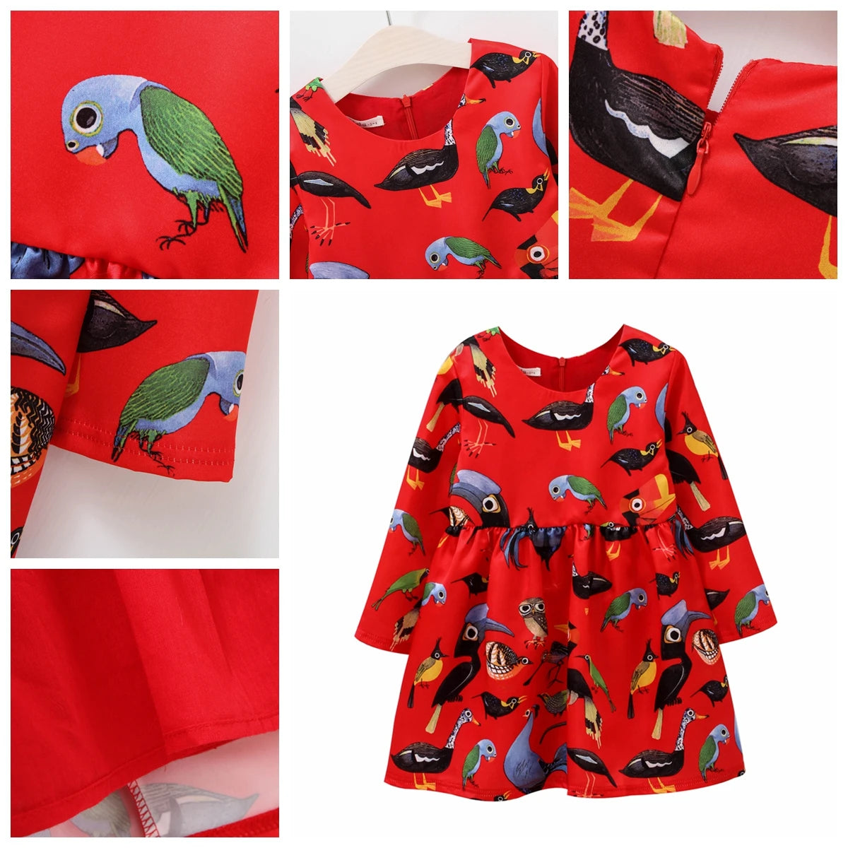 Printed Flower Casual Girls Dress