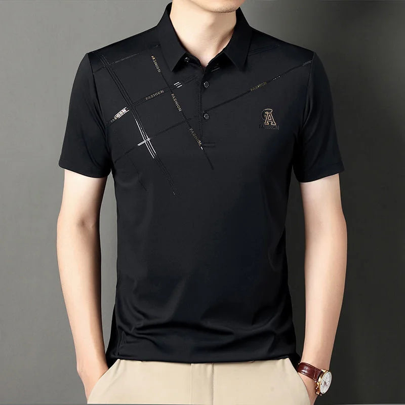 Ice Silk Polo Casual Ease
