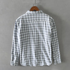 Retro Plaid Multi Pocket Shirt