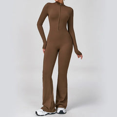 Sleek Active Zipper Performance Bodysuit