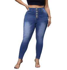High Waist Skinny Denim Jeans