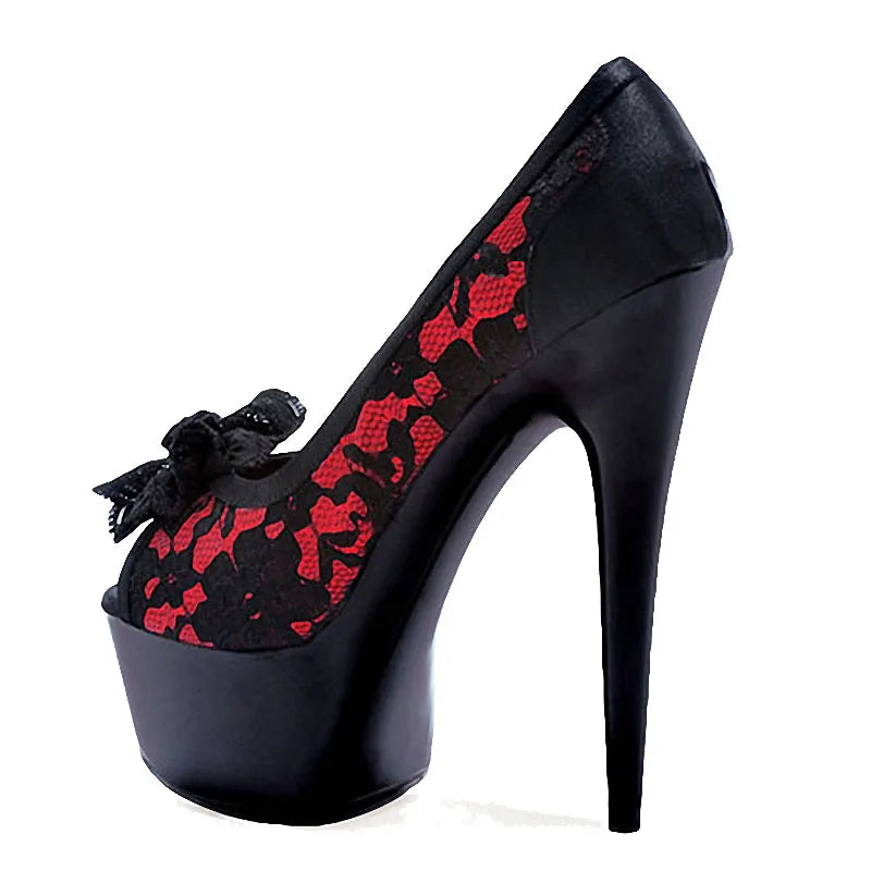 Ultra High Platform Lace Heels