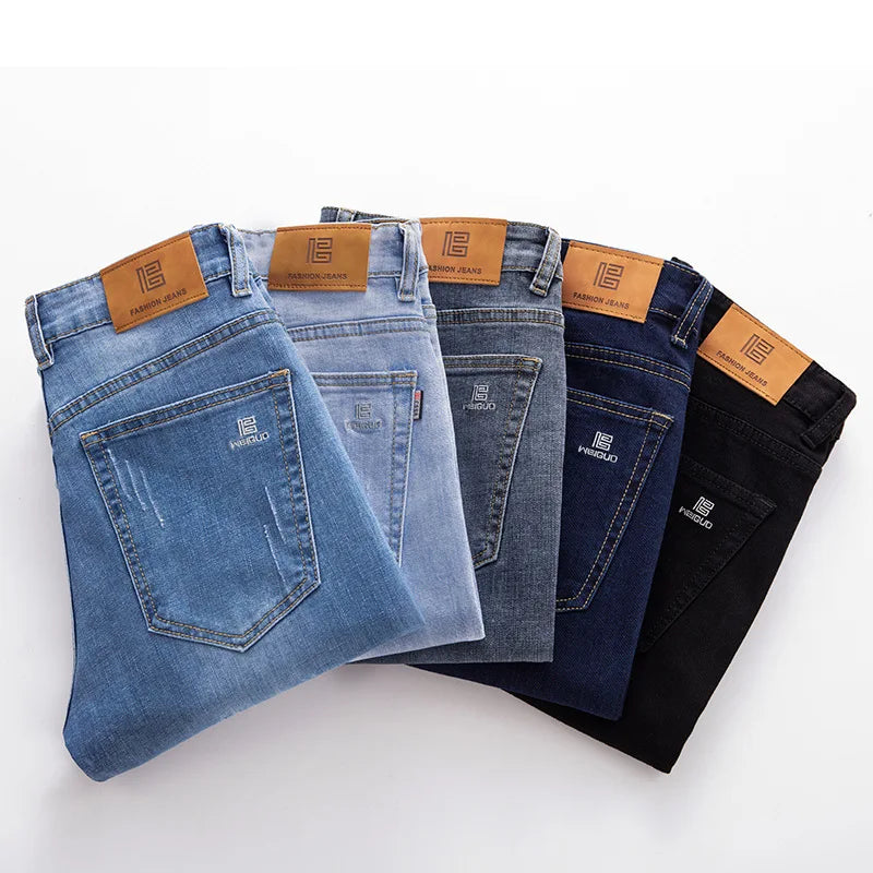 Men’s Retro Washed Loose-Fit Jeans
