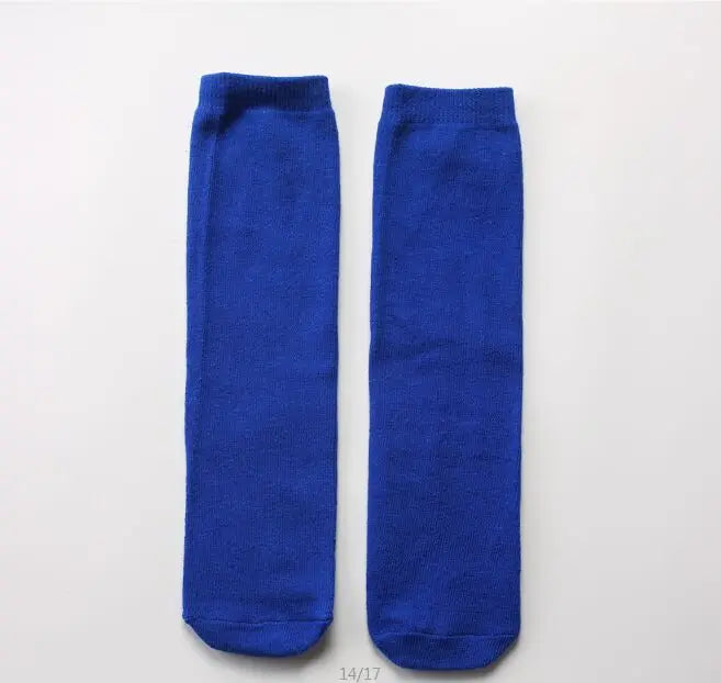 Kids Knee High Cotton Socks