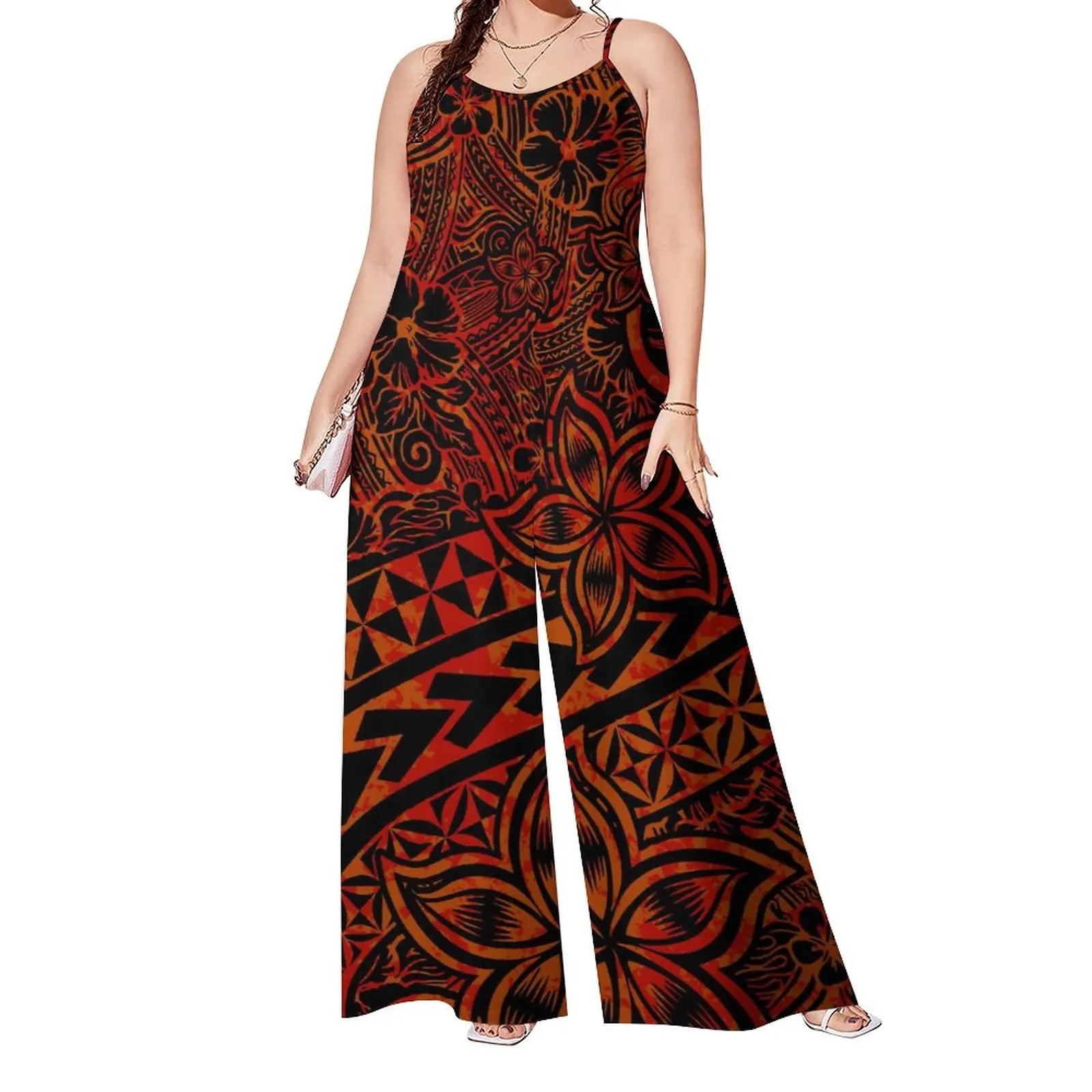 Modern Tribal Print Jumpsuit