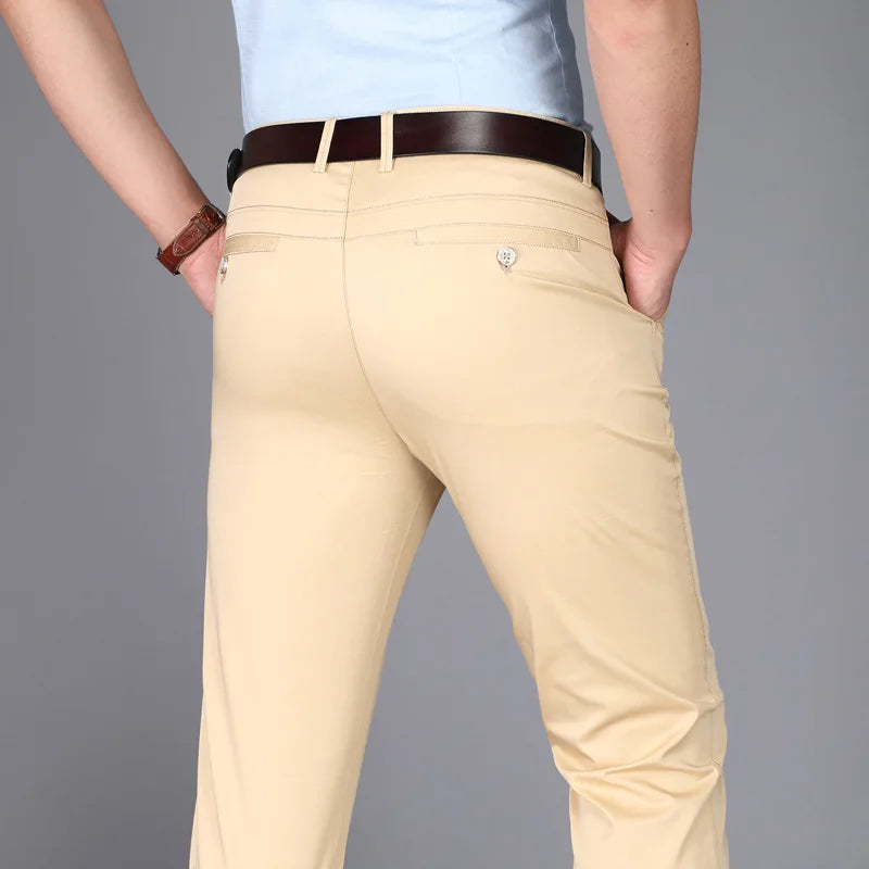 Premium Cotton Business Suit Pants