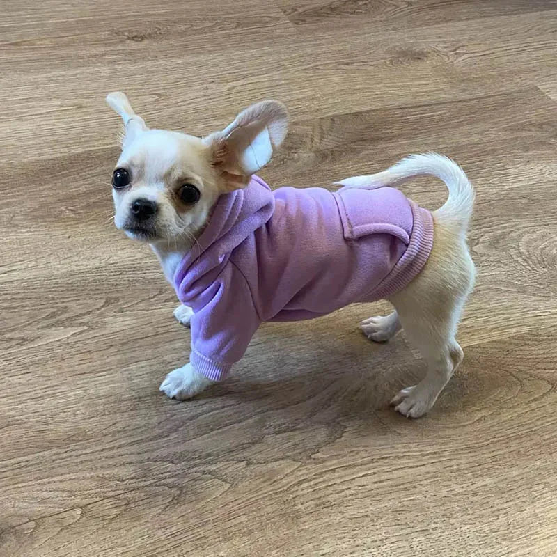 Cozy Pocket Dog Hoodie Coat