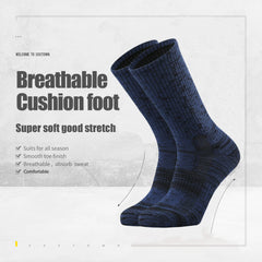 Unisex Cushioned Performance Crew Socks