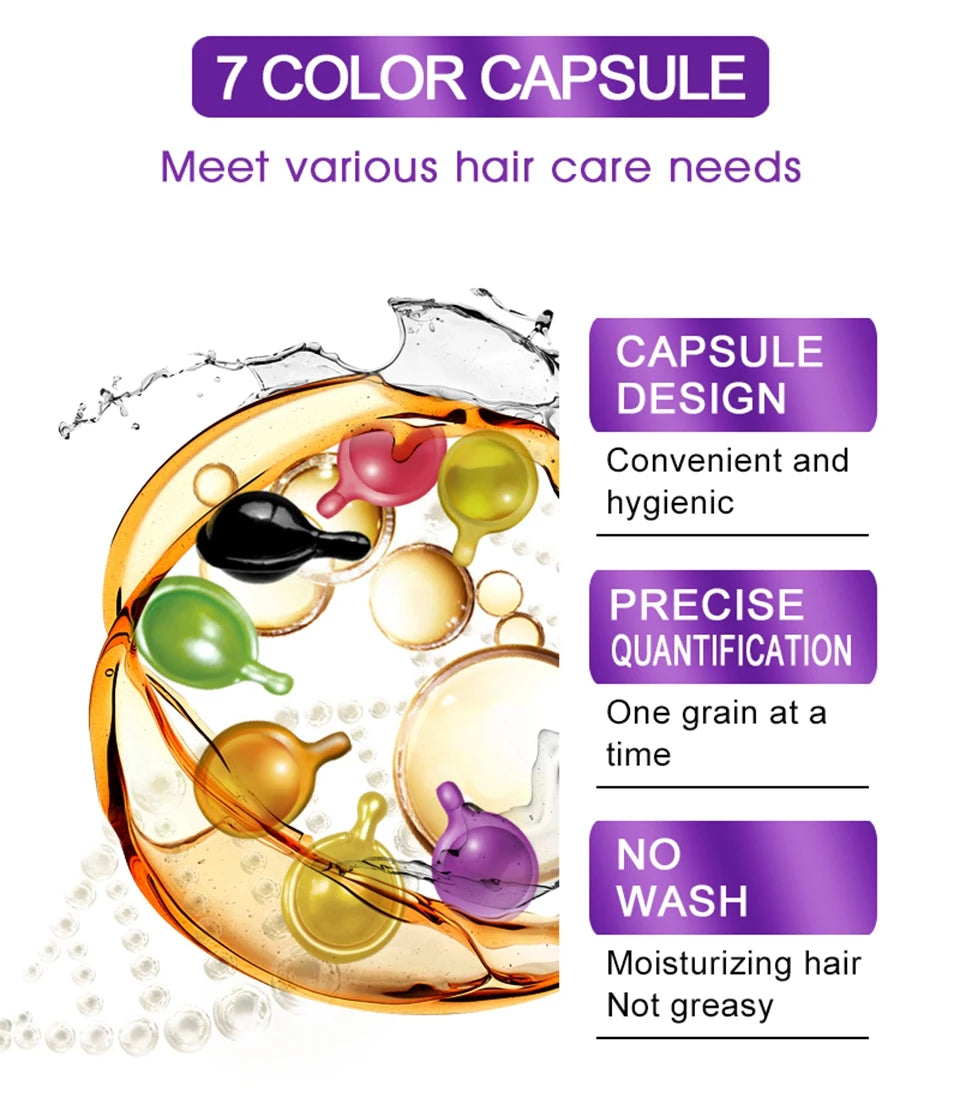 Keratin Vitamin Hair Oil Capsules