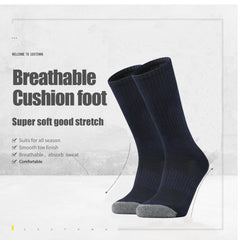 Navy Cushioned Training Crew Socks