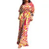 Polynesian Print Half-Sleeve Romper