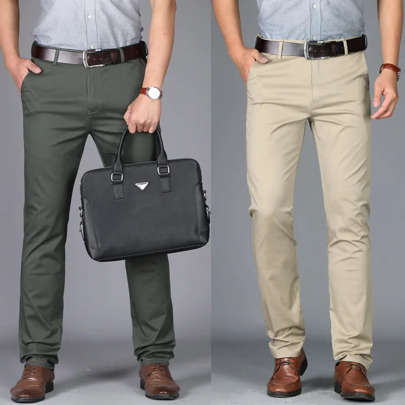 Premium Cotton Business Suit Pants