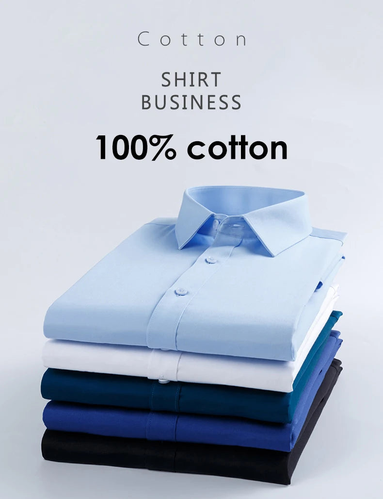 Mercerized Cotton Formal Dress Shirt
