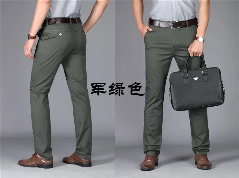 Premium Cotton Business Suit Pants