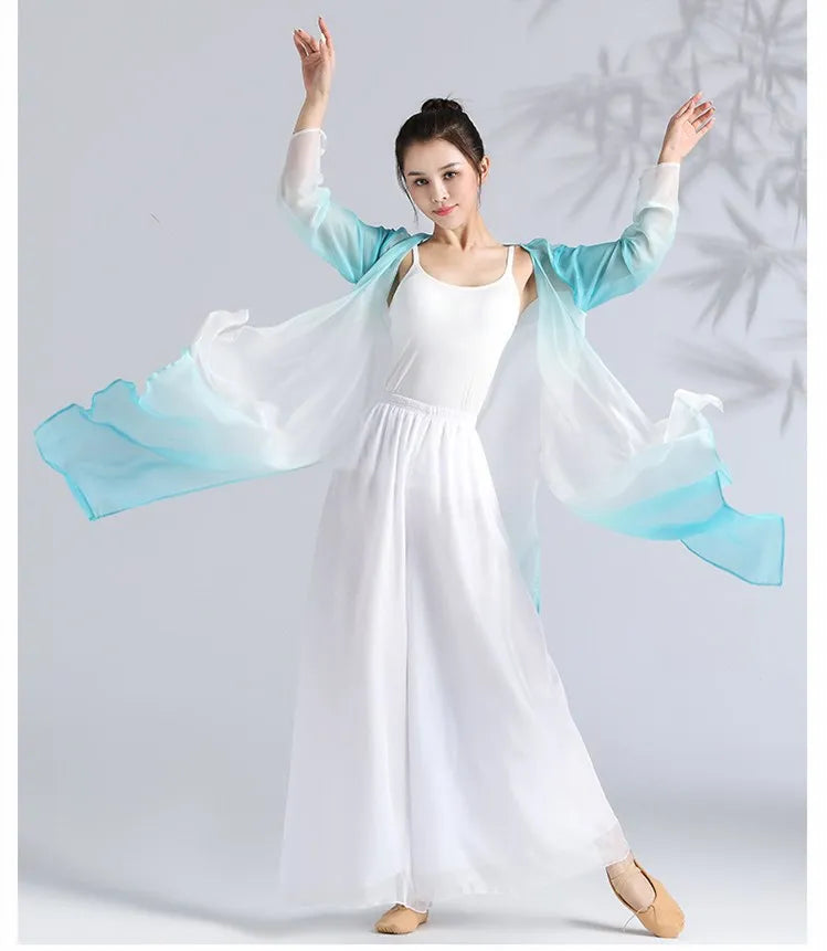 Classical Gradient Chiffon Dance Dress