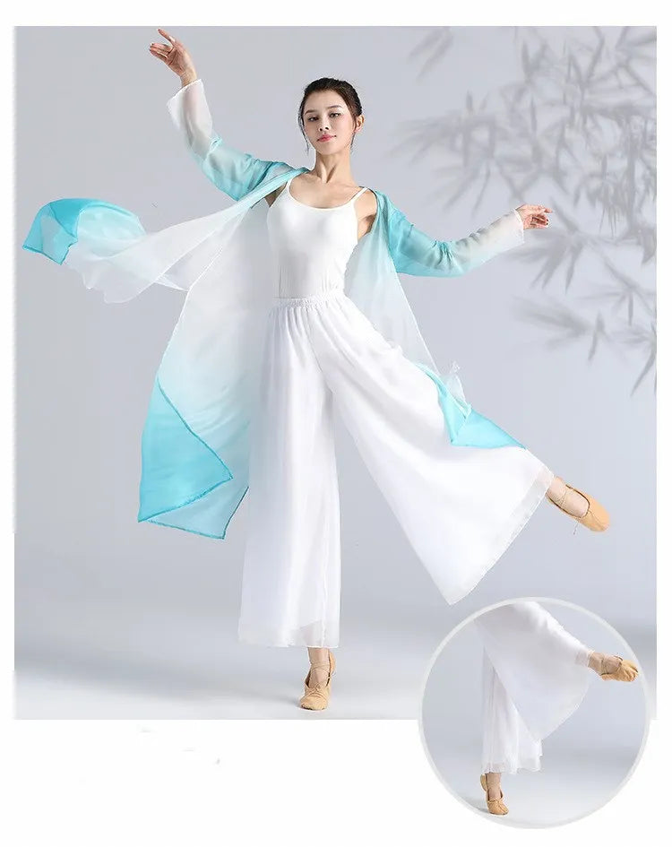 Classical Gradient Chiffon Dance Dress