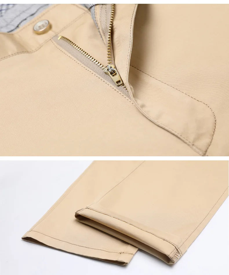 Premium Cotton Business Suit Pants