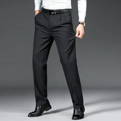 Double Pleated Smart Casual Trousers