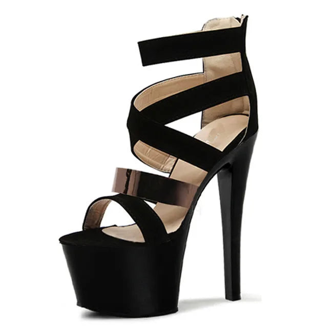 Ultra High Platform Stiletto Sandals