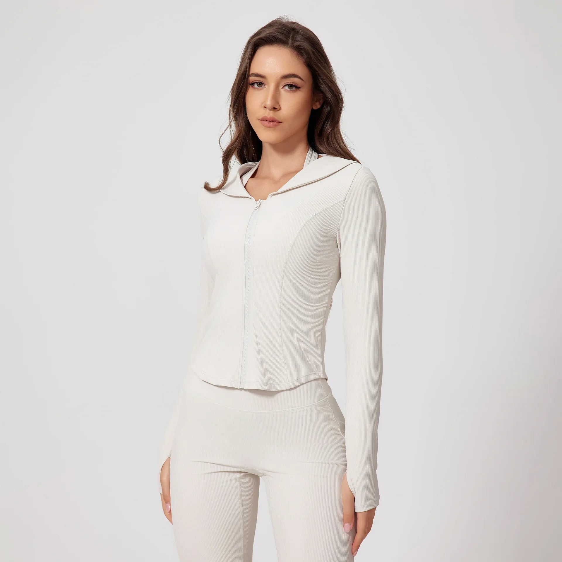 High-Stretch 3-Piece Workout Set with Flare Pants