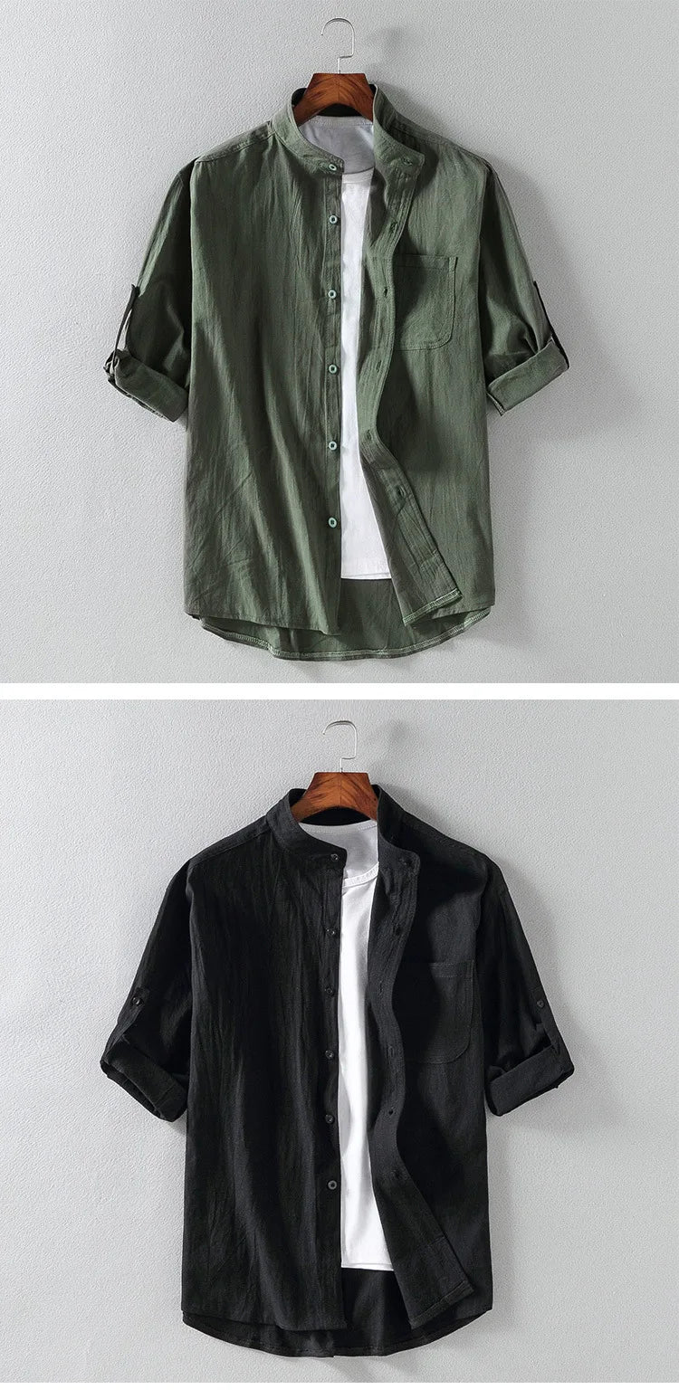 Cotton Linen Casual Summer Shirt