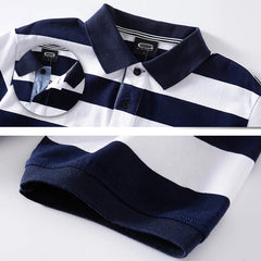 Contrast Stripe Summer Polo Shirt