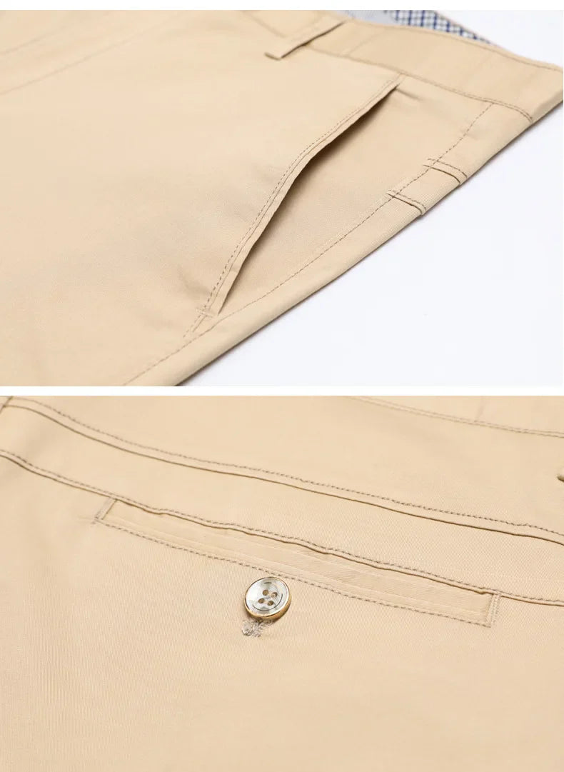 Premium Cotton Business Suit Pants