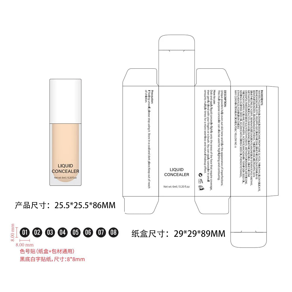 Full Coverage Liquid Concealer Set