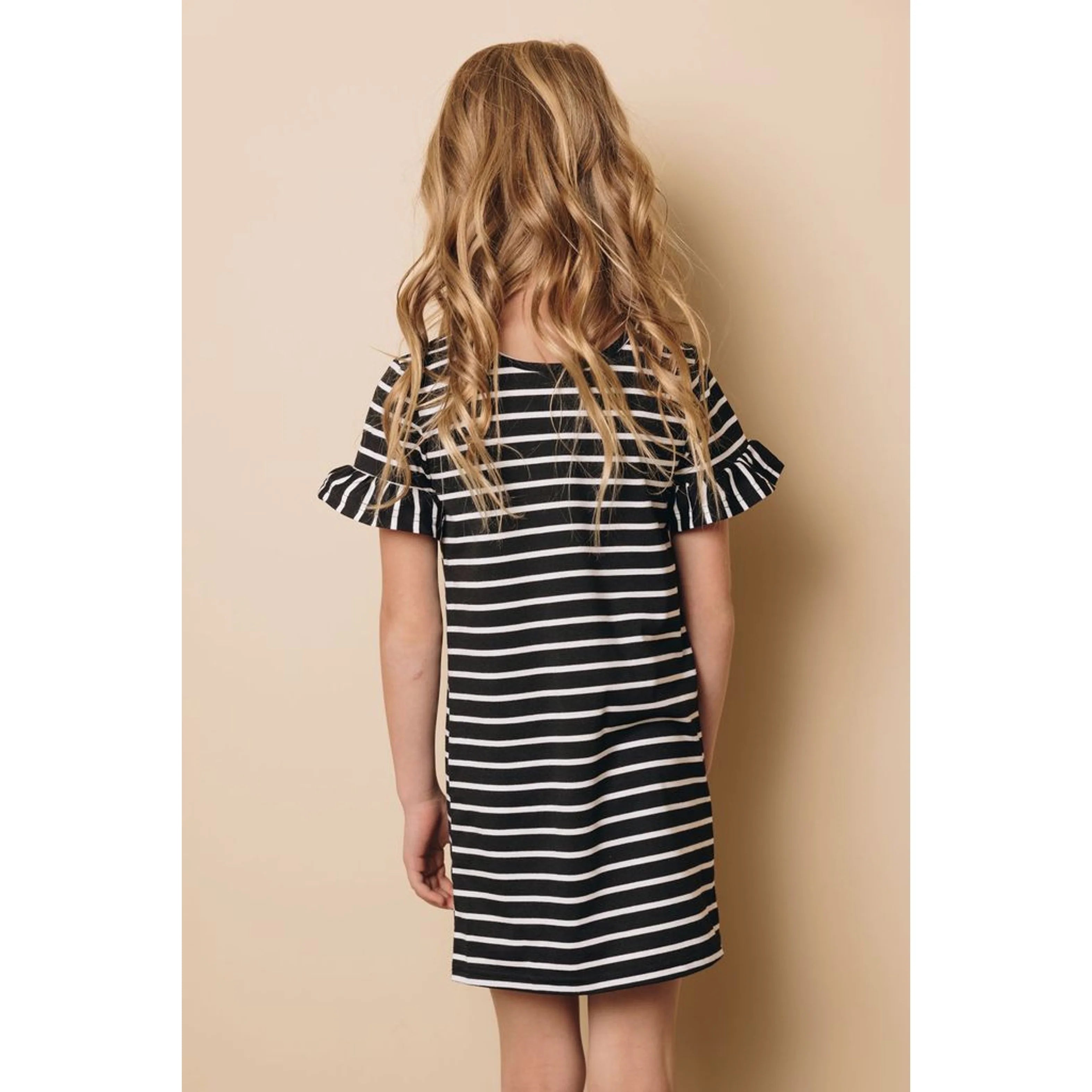 Kids Striped Ruffle Dress – Mommy & Me Style