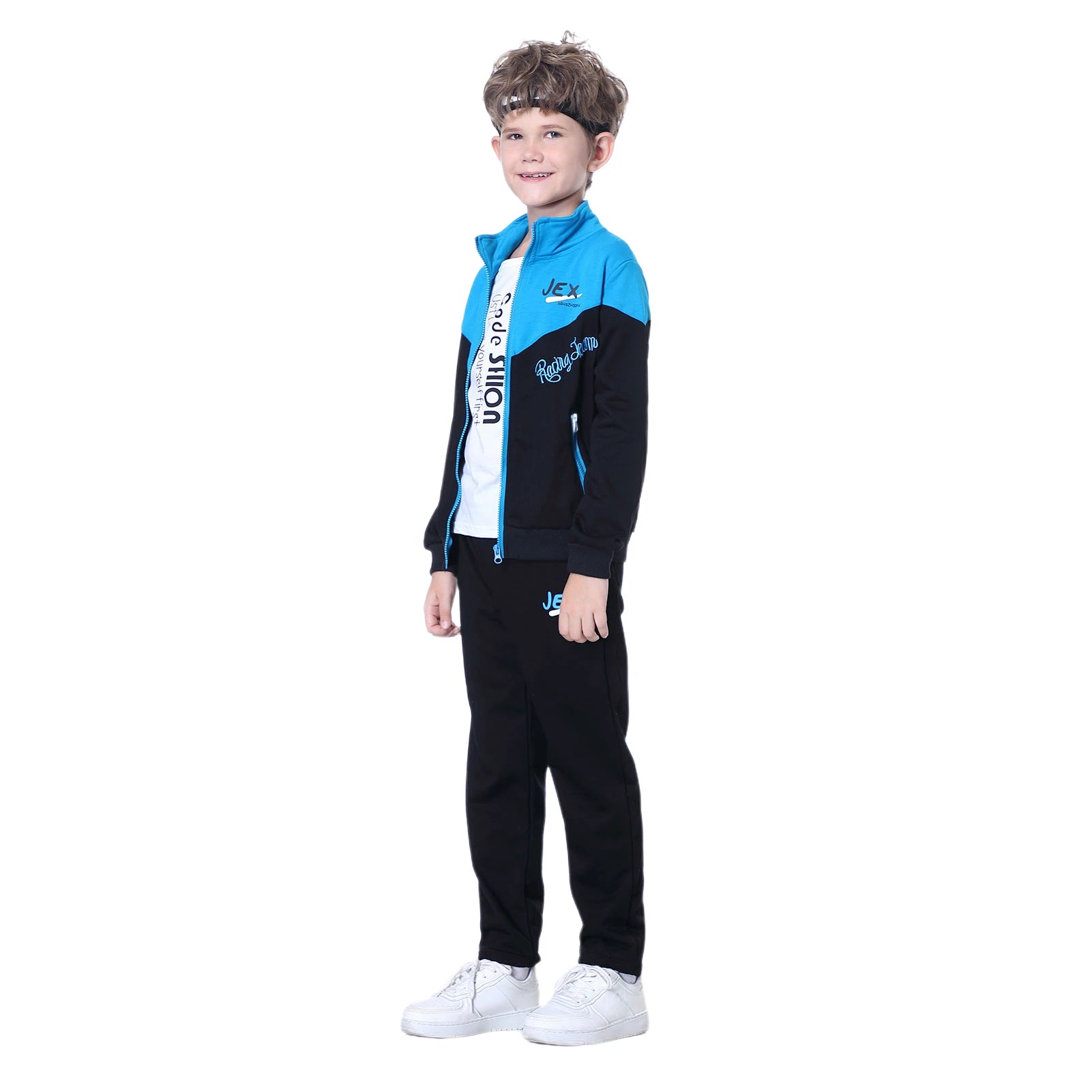 Kids Tracksuits,Teen Boys School Sweatsuits,Fashion Cotton Hooded Tops + Pants Set,Soft Children's Long Sleeve Sportswear