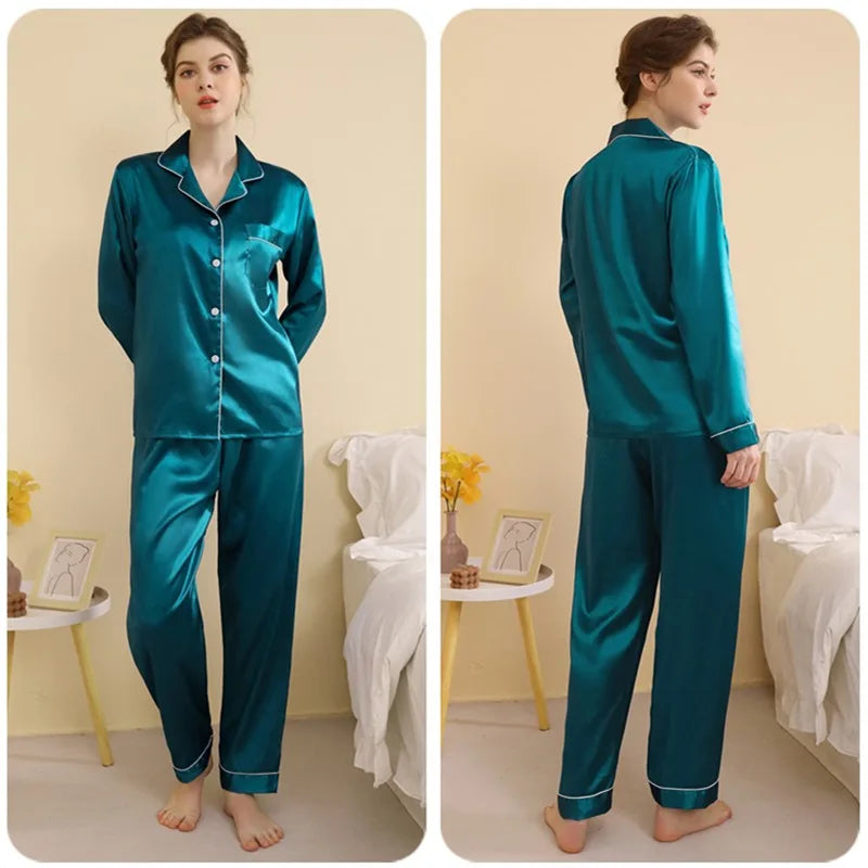 Silky Satin Plus Size Pajamas
