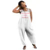 Printed Wide Leg Strap Jumpsuit